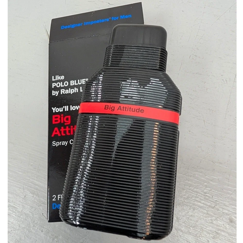 Designer Imposters Big Attitude Men's Spray Cologne 2oz Polo Blue Impression New